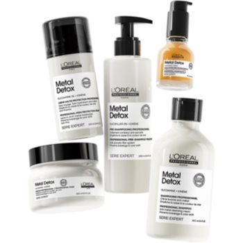 L’Oréal Professionnel Serie Expert Metal Detox mască hrănitoare profundă pentru par vopsit si deteriorat - imagine 3